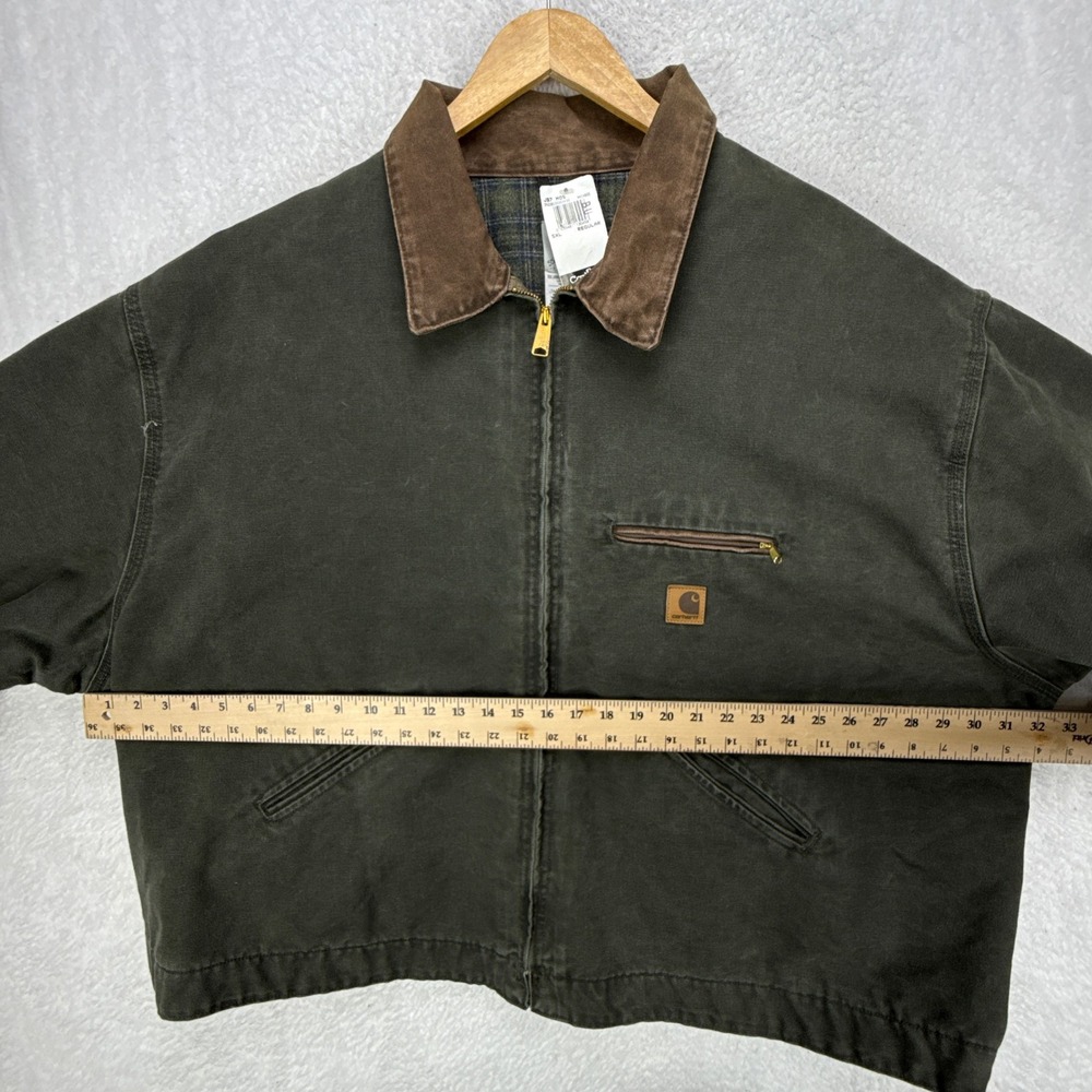 Carhartt Detroit Jacket Blanket Lined Mens 5XL J97 MOS Moss Green NWT NOS - Picture 5 of 16